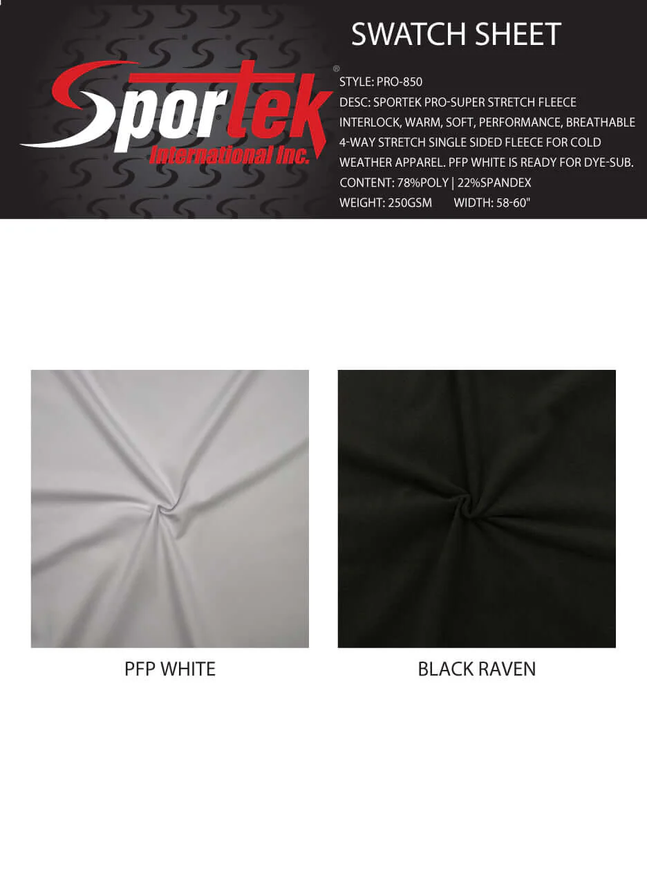 PRO-850 Sportek Pro Super Stretch Fleece Interlock