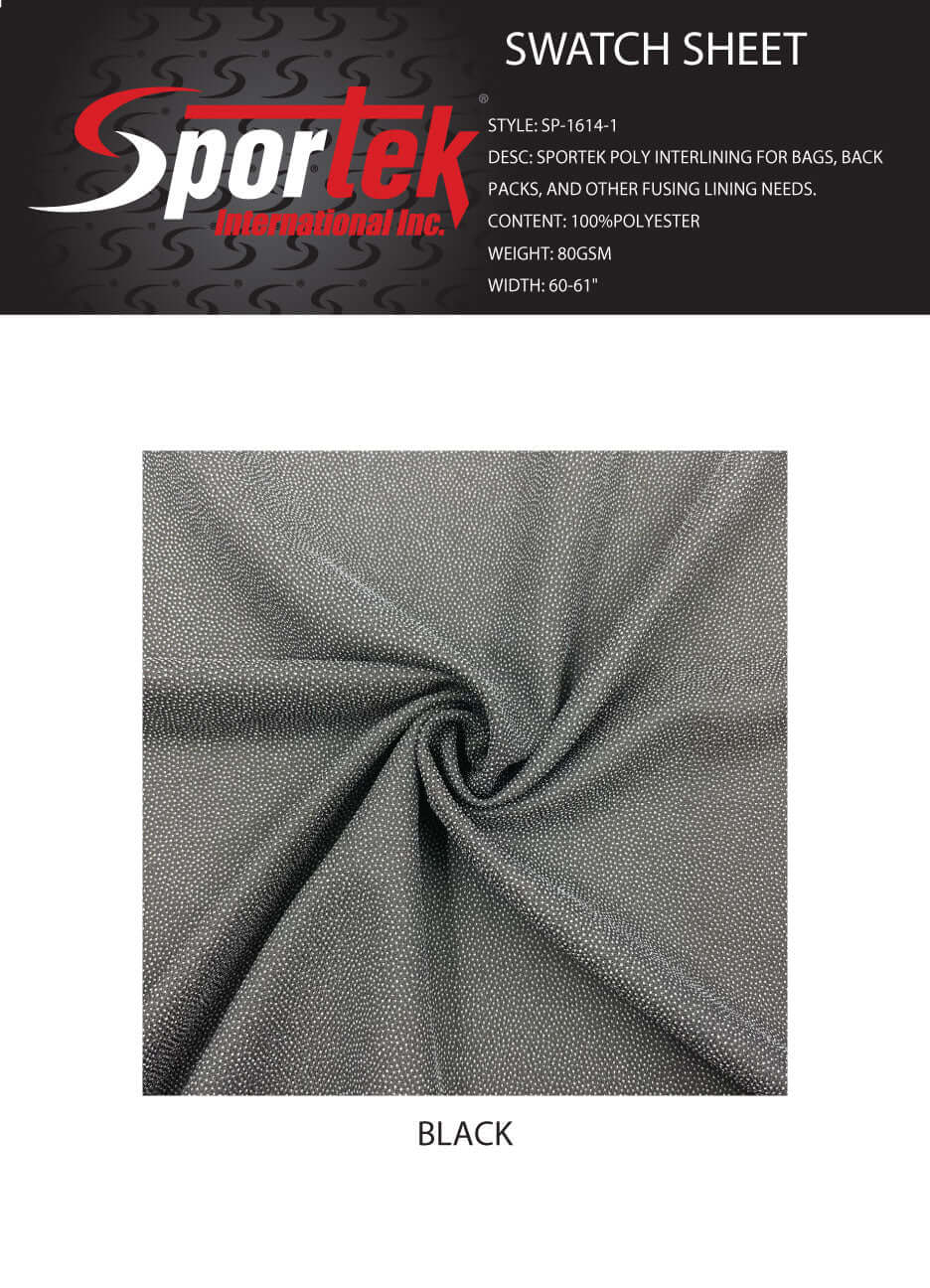 SP-1614-1 Sportek Poly Interlining – 100% Polyester