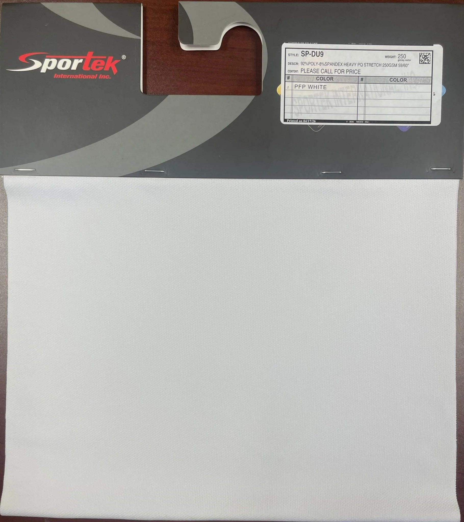 SP-DU9 250GSM Heavy PQ Stretch Fabric – 92% Polyester / 8% Spandex – 60" - Image 2