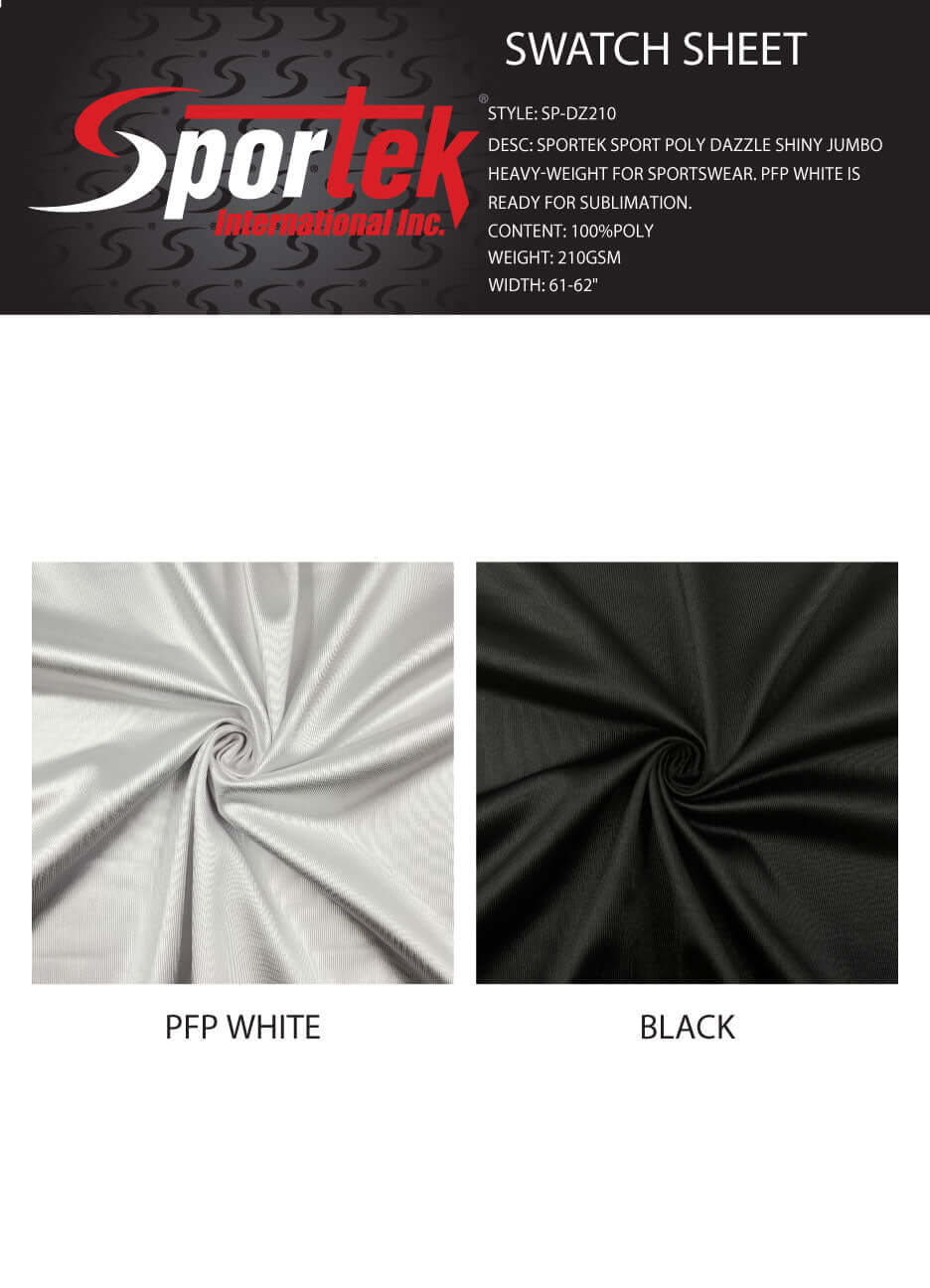 SP-DZ210 Sportek Poly Dazzle Shiny Heavyweight