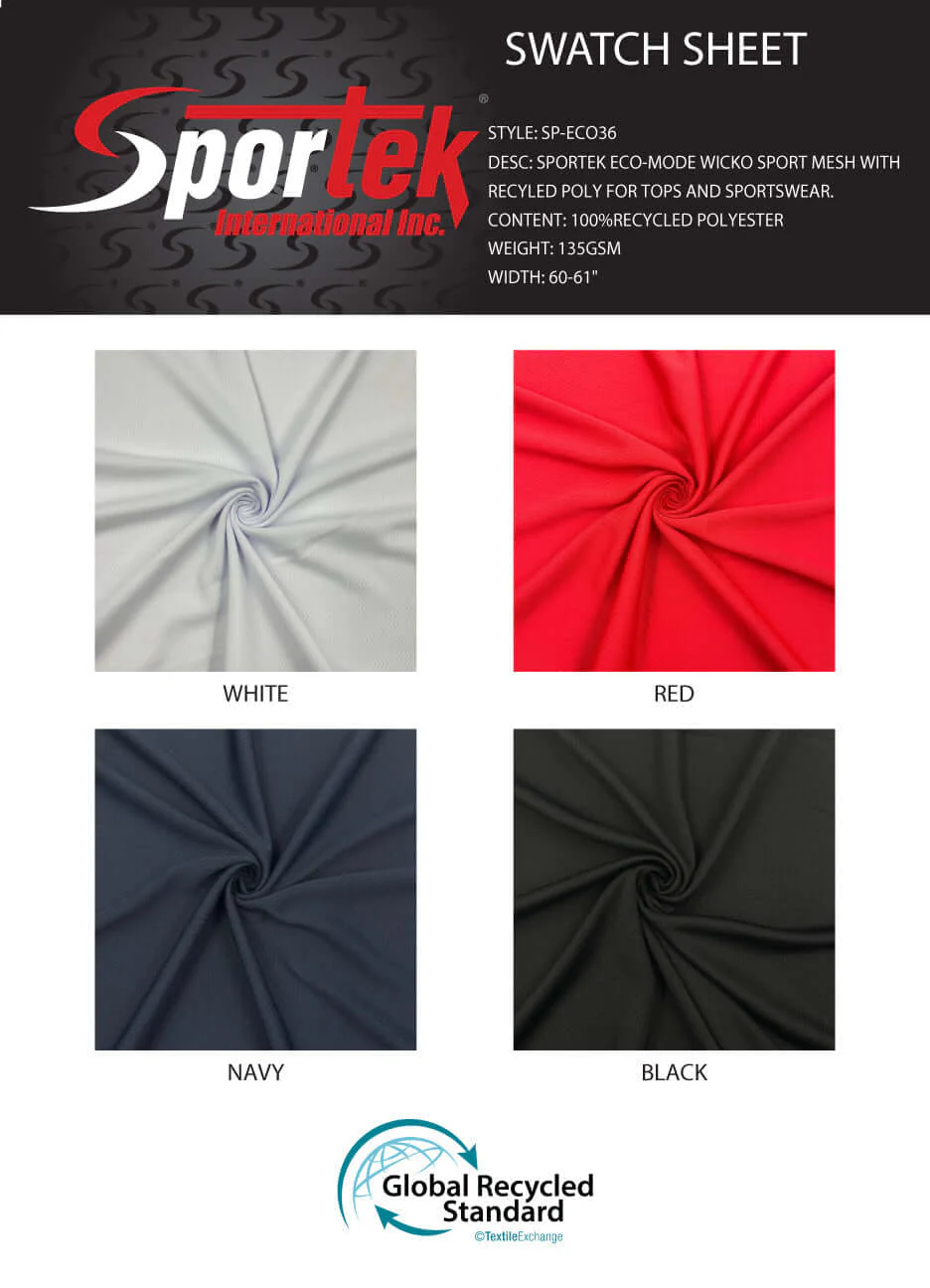 SP-ECO36 Sportek Eco-Mode Wicko Sport Mesh With Recycles Poly