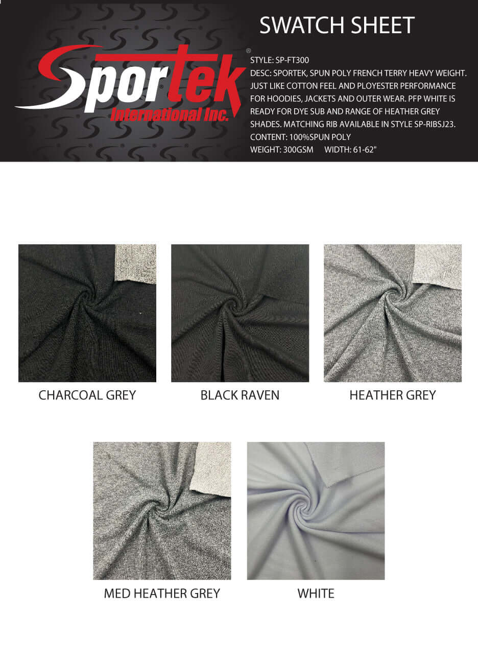 SP-FT300 Spun Poly Heavy French Terry