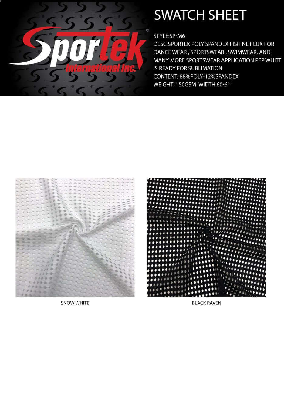 SP-M6 Poly-Spandex Fishnet Lux Mesh