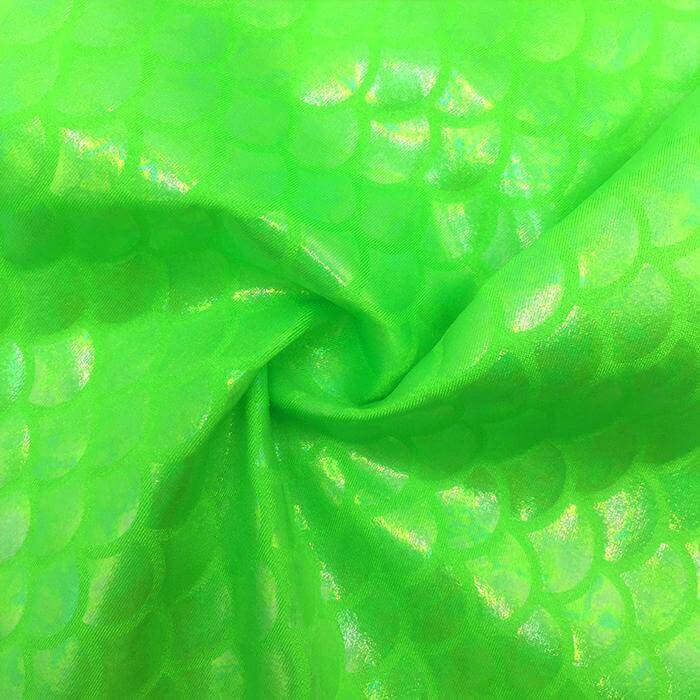 SP-Mermaid 101 Spandex Tricot with Rainbow clear shell-$14 per yard- $5 per color card - Image 2