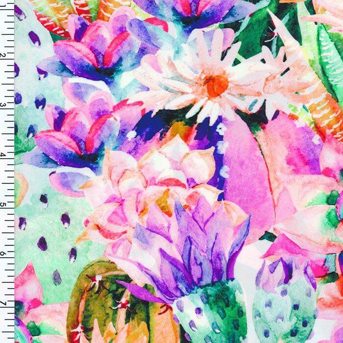 SP-NP2631 Passion Garden Nylon Spandex Digitally Wet Print