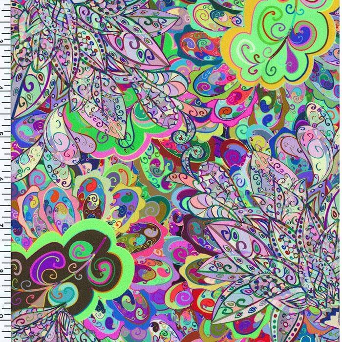SP-NP2657 Peace Garden Nylon Spandex Digitally Wet Print