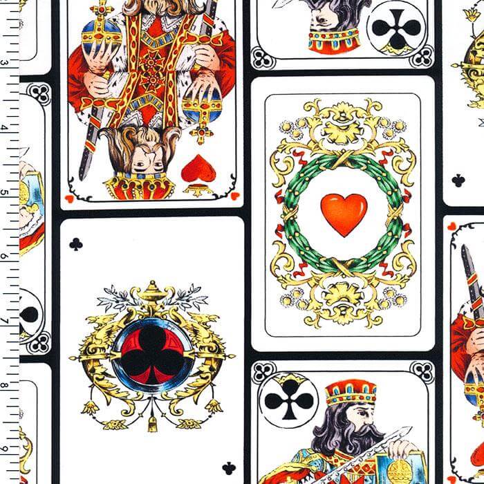 SP-NP2707 King of Cards Nylon Spandex Digitally Wet Print