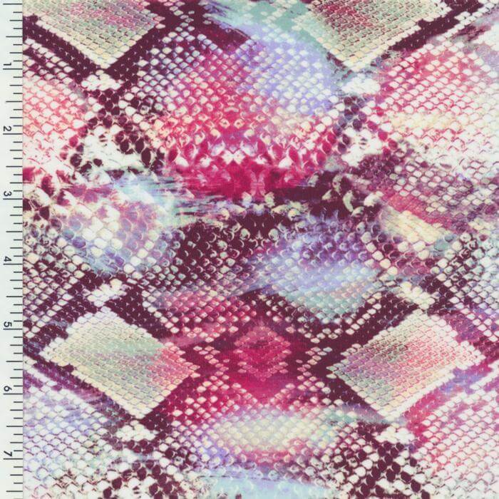 SP-NP2785 Vintage Snake Nylon Spandex Digitally Wet Print