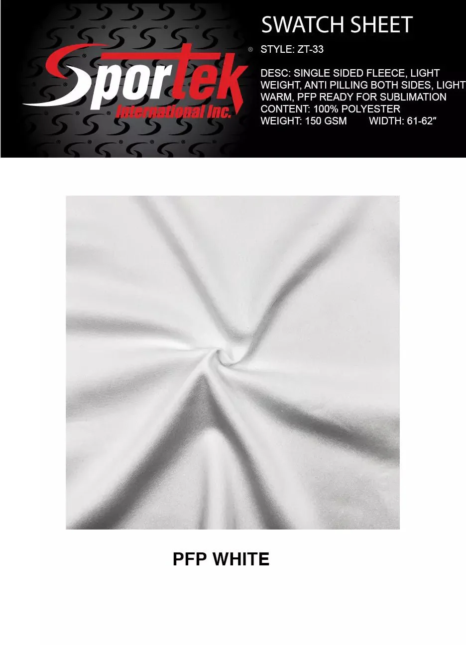 ZT-33 Lightweight Single-Sided Polyester Fleece 150 GSM